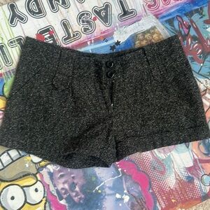 Tweed style mini shorts